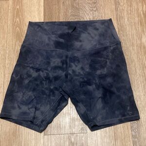 Lululemon Align Black Tie-Dye Shorts